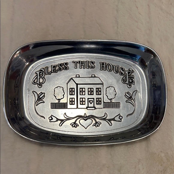 Wilton Other - Wilton Armetale "Bless This House" Pewter Bread Tray